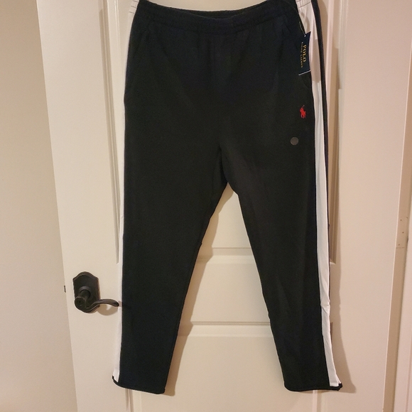 NWT Polo Ralph Lauren replen core black white active jogger pants men's L - Picture 14 of 16